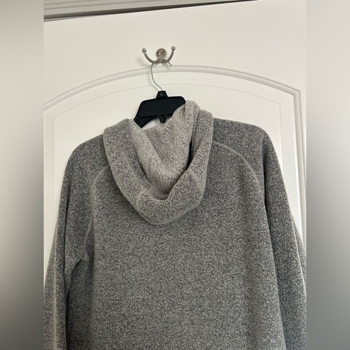 Smartwool Grey Hudson Trail Full-Zip Fleece Sweater Knit hoodie size large - Picture 7 of 11