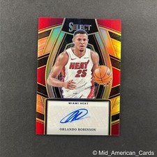 2023-24 Panini Select Orlando Robinson Silver Prizm Auto #SSS-ORM Miami Heat AU