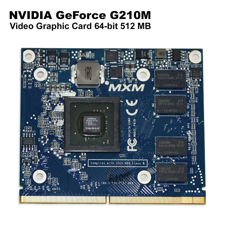 NVIDIA GeForce G210M Video Graphics Card 512 MB DDR3 64-bit 1500MHz VG.PCMG2.100 - Image 2 of 4