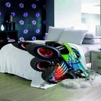 Brief Answer Foundation Truck 3D Warm Plush Fleece Blanket Picnic Sofa Couch