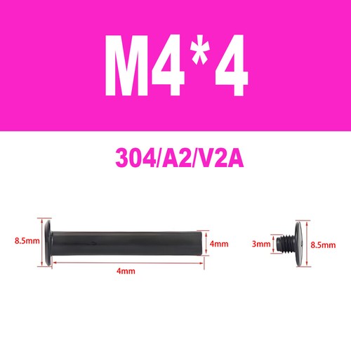 Edelstahl A2 V2A Möbelschrauben Hülsenschrauben Verbindungsschraube M4-M5 - Bild 6 von 50