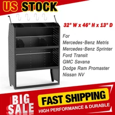 32" W Van Shelving Storage For Ford Transit, GM, NV, Promaster, Sprinter, Metris