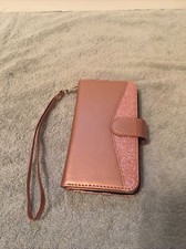 Dailylux Galaxy 6S Phone Case Wallet Wristlet Pink Sparkle NEW