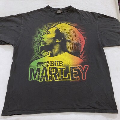 vintage 2008 BOB MARLEY ZION ROOTSWEAR T-Shirt XL soft reggae