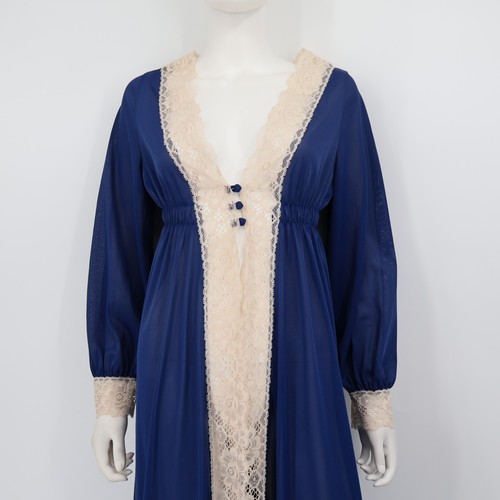 Vinatge Gossard Artemis - Robe size Medium Blue 100% Nylon - Picture 2 of 8