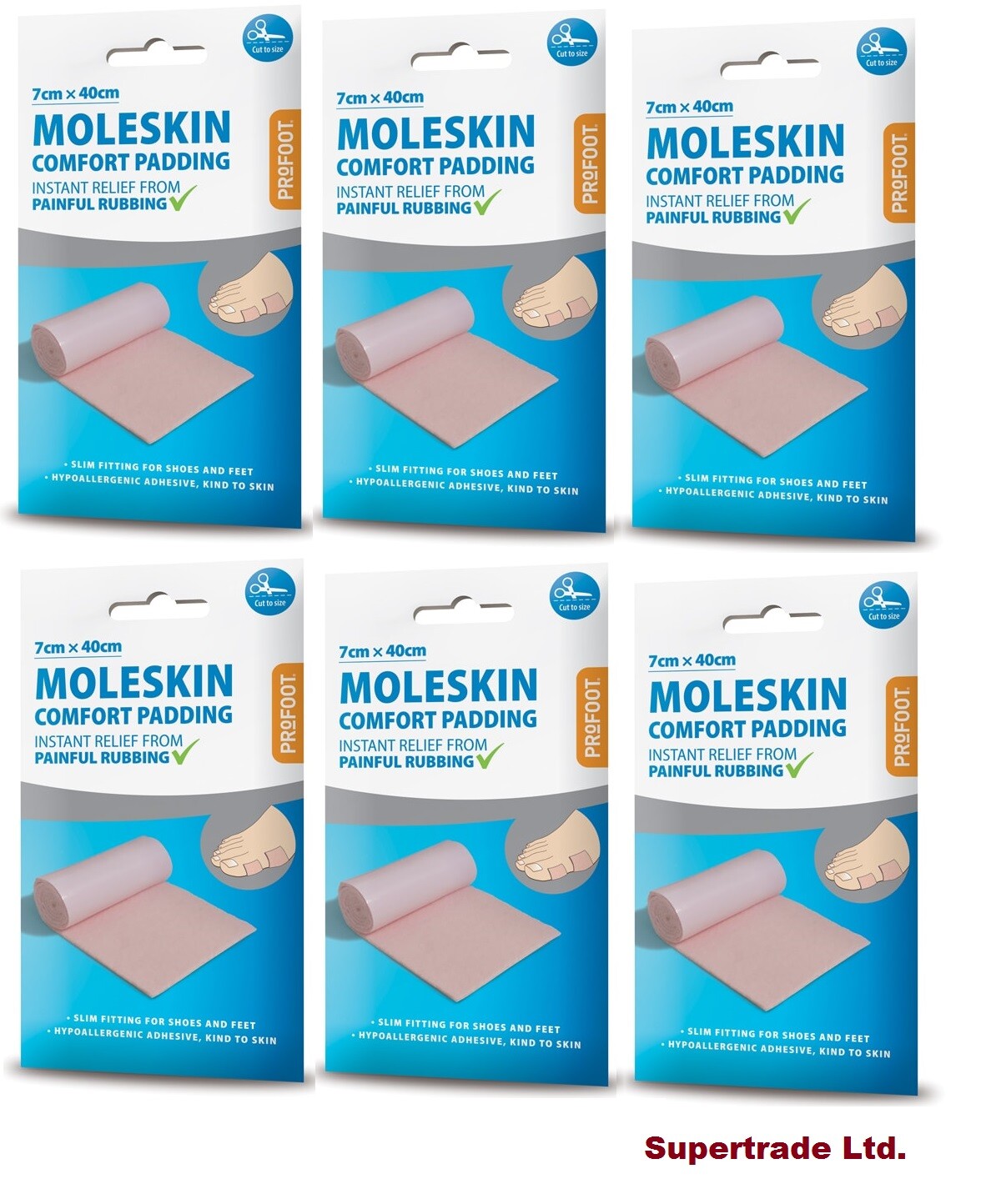 Profoot Moleskin Comfort Padding Sheet Instantly Relieves Friction