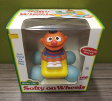 Vintage Sealed 1993 TYCO Preschool 91O9 Sesame Street Ernie Softy On Wheels