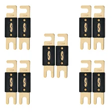 The Wires Zone High-Quality Gold Plated 100A Amp ANL Fuse (10 Pack)