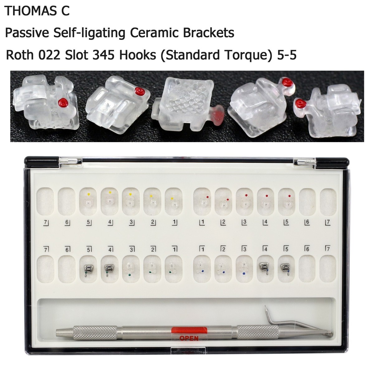 Staffe Autoleganti Ortodontiche Per Apparecchi Dentali In Metallo - Foto 2