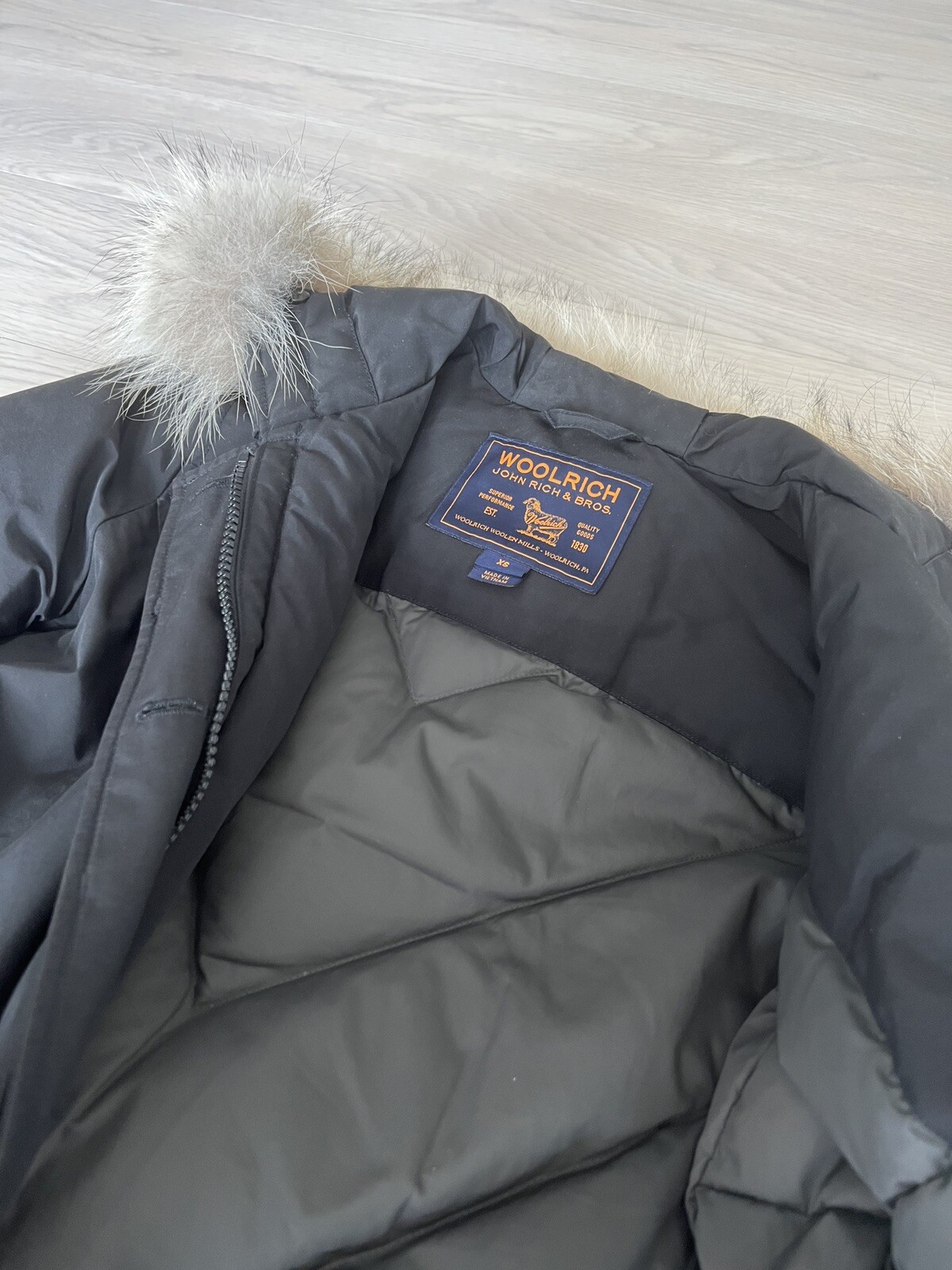 Woolrich Winterjacke XS Damen Schwarz Daunen eBay