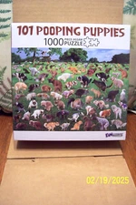 101 Pooping Puppies - 1,000 Piece Puzzle - NEW - Factory Sealed