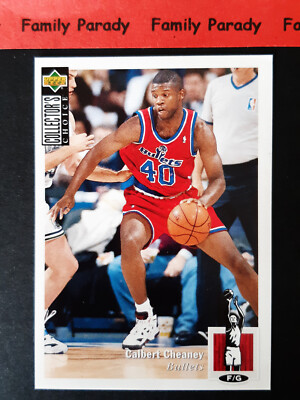 Upper Deck NBA Basketball 95-96 stickers Calbert Cheaney 206 Washington Bullets