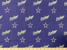 NFL DALLAS COWBOYS football, Vintage, 18 x30 Remnant, 100 Cotton Fabric New FQ