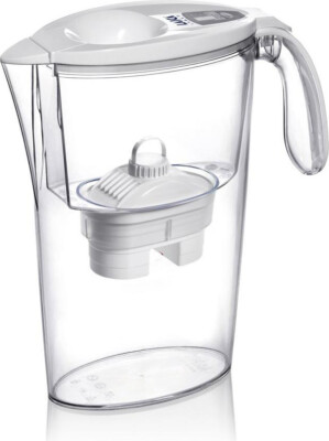 Sodapop Selina – Caraffa Filtrante Per Acqua 3L Con 1 Cartuccia, Compatibile Brita®, Lavabile In Lavastoviglie, Bianca