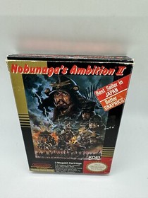 Nobunaga's Ambition II 2 (Nintendo NES) Complete CIB Rare!