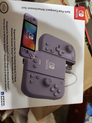 HORI Split Pad Compact Attachment Set for Nintendo Switch Lavender - NEW
