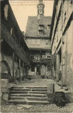 Old postcard postcard Rothenburg- Hof in der Marien pharmacy GERMANY (1075857)