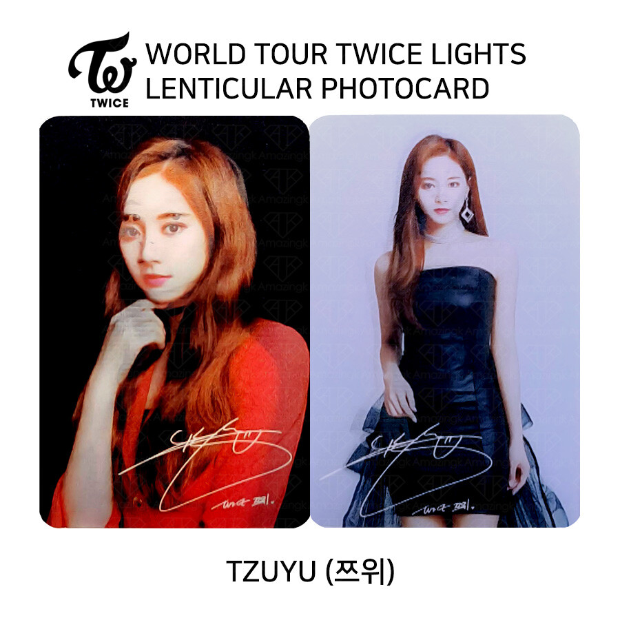 TWICE WORLD TOUR 2019 TWICE LIGHTS LENTICULAR PHOTOCARD MEMBER SET