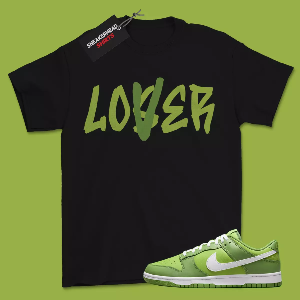 Shirt for Dunk Low Chlorophyll Green Kermit DJ6188-300 Lover