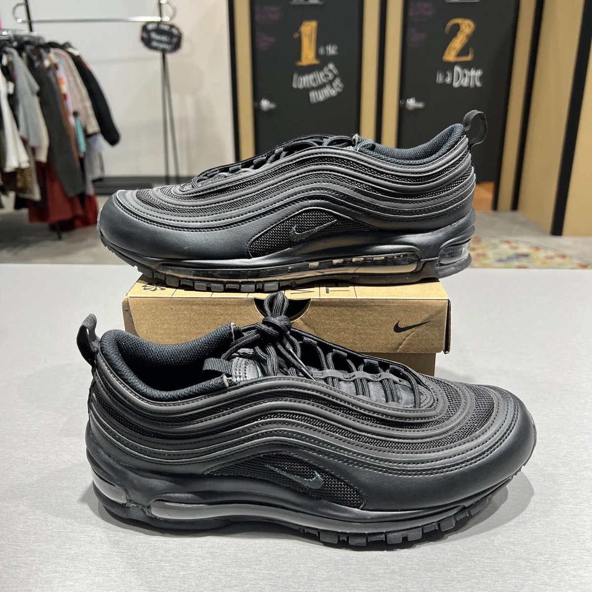 Nike air max deals 97 triple black womens
