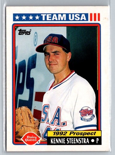 1992 Topps Dairy Queen Team USA - #23 Kennie Steenstra - 第 1/2 張圖片