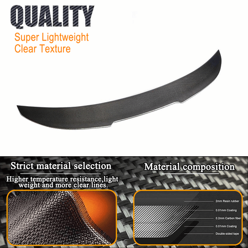 Carbon Heckspoiler Hecklippe Spoiler Passt für BMW E92 325i 335i 328i M3 Coupe  - Bild 8 von 12