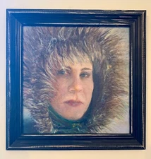 Portrait of a Woman, Oil Painting, Frame