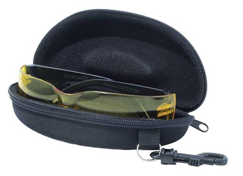 CurvZ 02-21 Fire Red-Gold Mirror Motorcycle Sunglass - Gripper Protective Case - Afbeelding 18 van 18