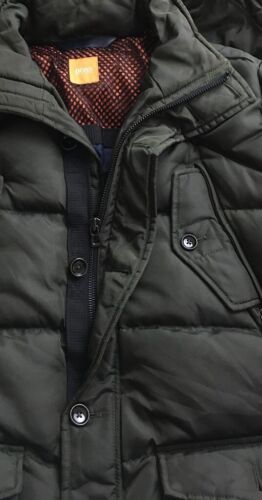 Hugo Boss Orange Ojovi W green down parka hooded jacket coat winter mens 52 XL - Picture 16 of 23