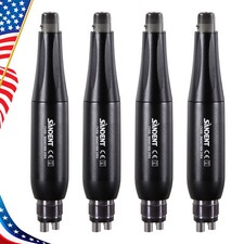1-4 Dental Hygiene Prophy Handpiece Air Motor 4Holes 4:1 Nose Cone 360 Swivel