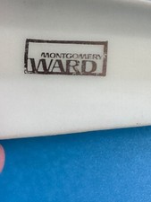 Collectible Vintage white plastic Shoe Horn from Montgomery Ward