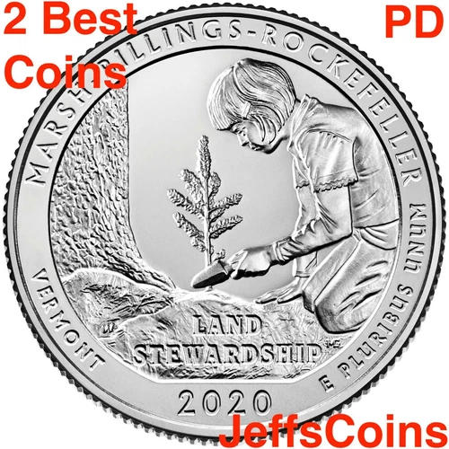 2020 P D Marsh-Billings-Rockefeller Land Stewardship Vermont Park Quarters PD
