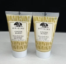 Origins Ginger Burst Savory Body Wash 2 oz [Lot of 2] 1 oz each NW-O BOX