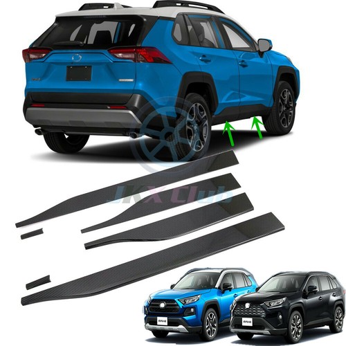 For Toyota RAV4 20192024 ABS Carbon Side Panel Door Body Molding Cover