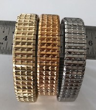Speidel Gold Silver Copper Stainless Bracelet Set Of Three New Old Stock