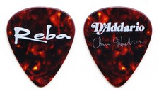 Vintage Reba McEntire Chris Hicks Signature Faux Tortoise Brown Tour Guitar Pick