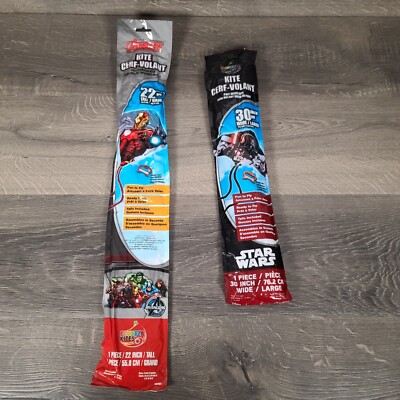 Lot of 2 Star Wars Darth Vader 30 inch and Marvel Avengers Iron Man 22 inch New