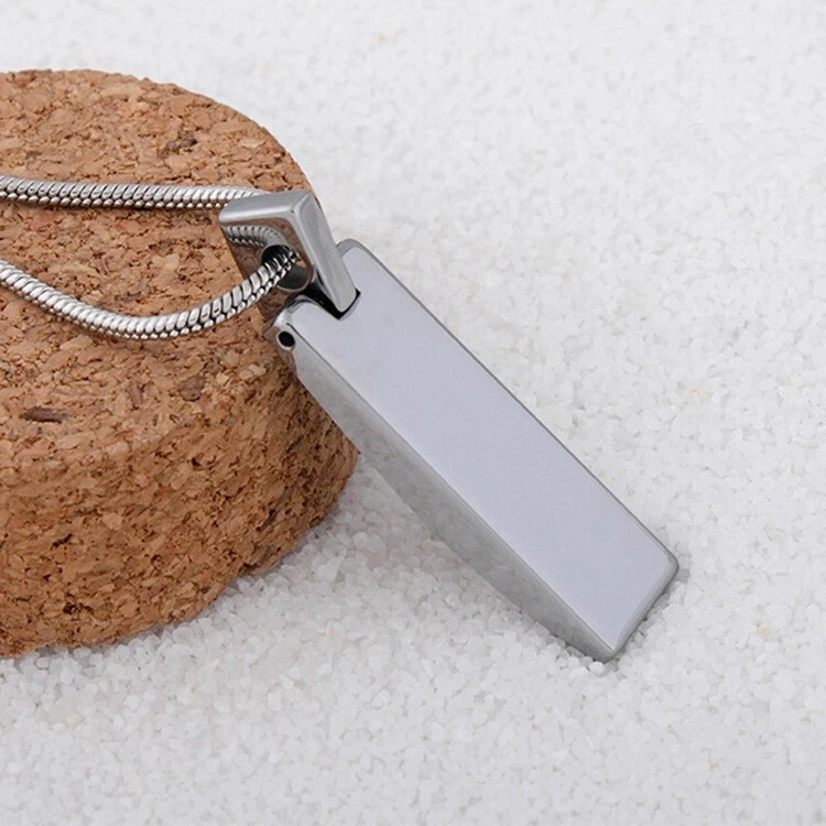 Colgante cuboide geométrico collar de moda colgante plata corte diamante Foto 3 de 4