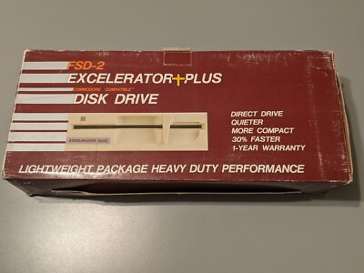 FSD-2 Excelerator Plus Commodore Compatible 5 1/4'' Disk Drive - Complete, Works