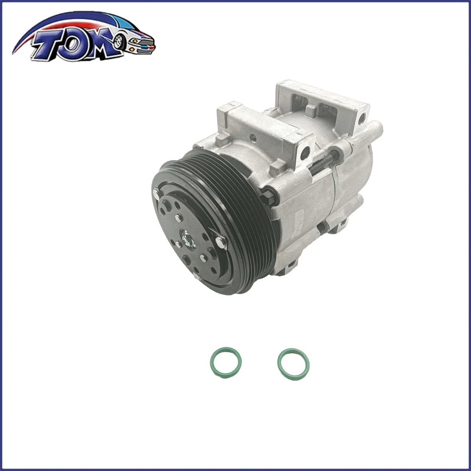 Compresor de aire acondicionado con embrague para Ford E-150 Econoline 1990-1996 4,9 L CO 101200C Foto 2 de 4