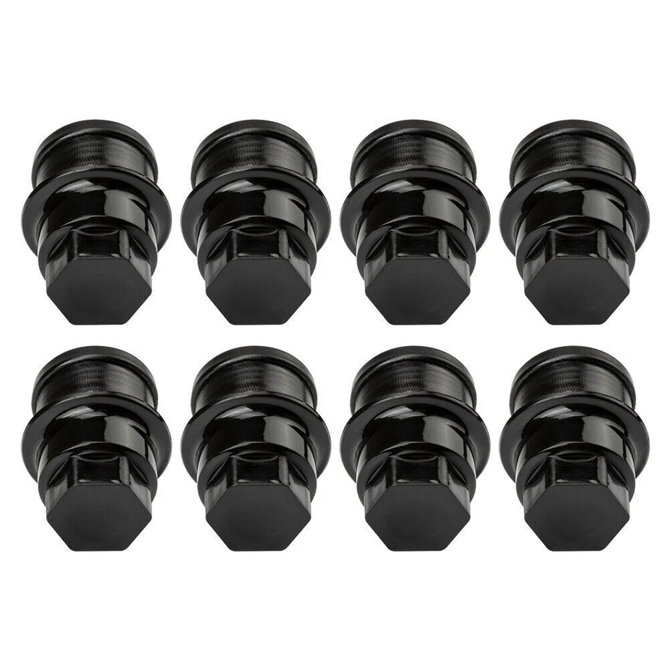 24 PIEZAS Reemplazar 12472838 9597158 15767268 Negro Tuerca Rueda Cubiertas M27-2.0 Hex 22mm Foto 3 de 4