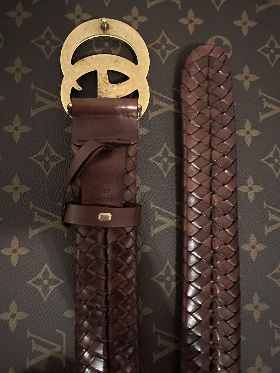 小物 GUCCI Braided leather belt Smoky pink Gucci GG Braided Leather Belt $1,190.00 (Unisex) | eBay