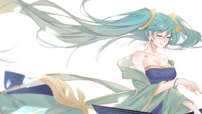 Anime sona league legends riot games cleavage Playmat Game Mat Desk