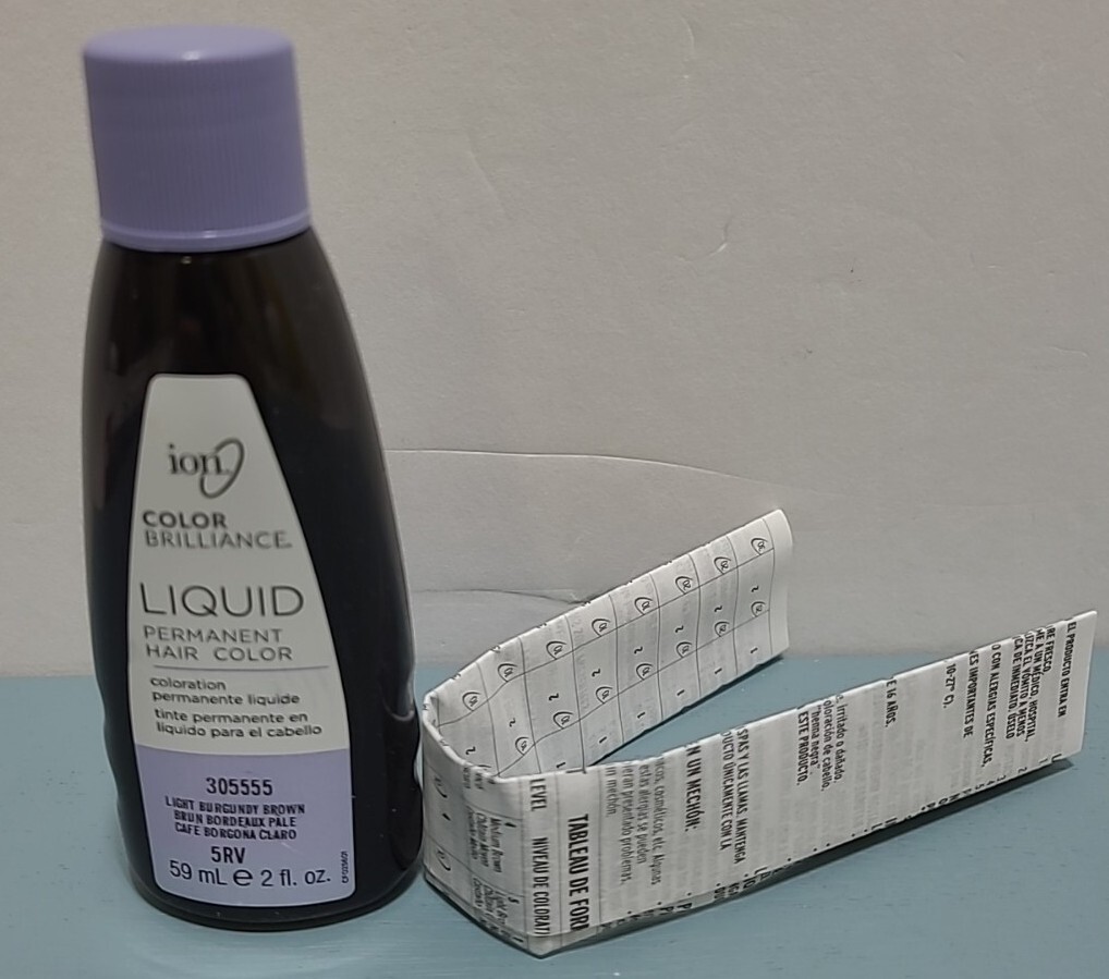 Ion Color Brilliance Liquid Permanent Hair Color 5RV Light Burgundy Brown