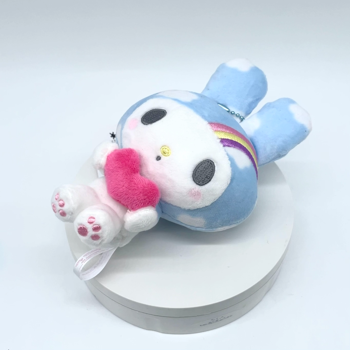 Sanrio Character My Melody Girly Pop Heart Mascot Blue Plush Doll