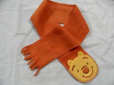 DISNEY Beautiful Fleece Scarf Winnie The Pooh Orange Excellent ST920