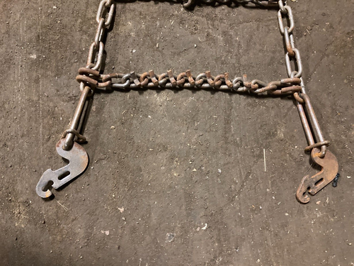 Weed Tire Chains, With Ice Cleats, Single Tire, 1 set, Roughly 15"x89" - Picture 2 of 2