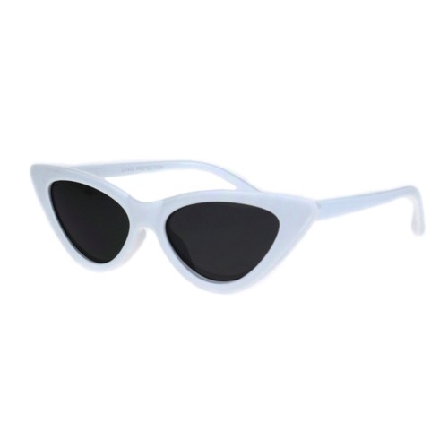 Girls Kid Size Mod Plastic Cat Eye Minimal Chic Retro Sunglasses - Picture 11 of 24