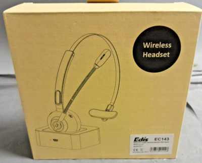 EDIS EC143 Kopfhörer/Headset Wireless Kopfband Büro/Callcenter Micro-USB Bl