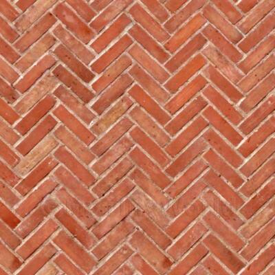 Puppenhaus Miniatur altes Herringbone Ziegelmuster Verkleidung
